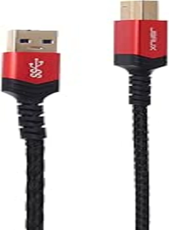 JSAUX CD0007 USB-A to USB-B 3.0 Printer Cable, 2M High-Speed Data Transfer Cord, Compatible with Printers, Scanners, Fax Machines and More – Black